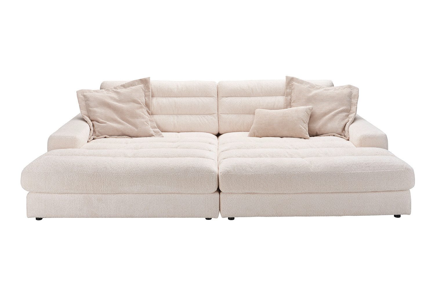 KAWOLA Big-Sofa LANA, Couch Stoff verschiedene Farben 296x178 cm