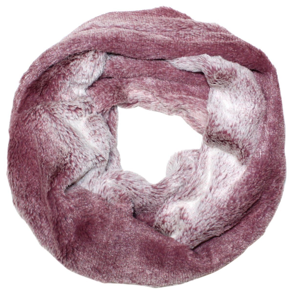 Loop Kunstpelz Loop Schal Damen Kunstfell Schlauchschal mit Muster