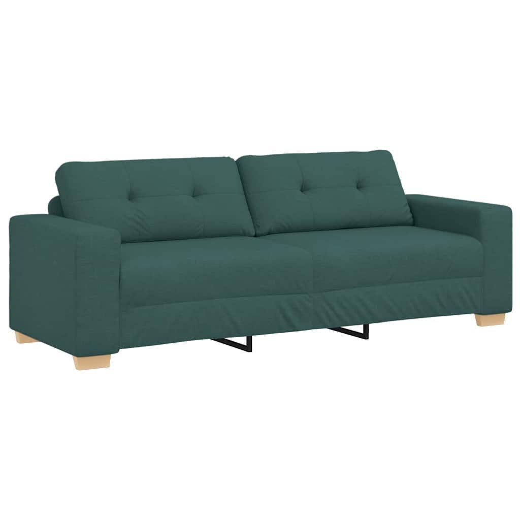 vidaXL Sofa Zweisitzer-Sofa mit Kissen Dunkelgrün günstig online kaufen