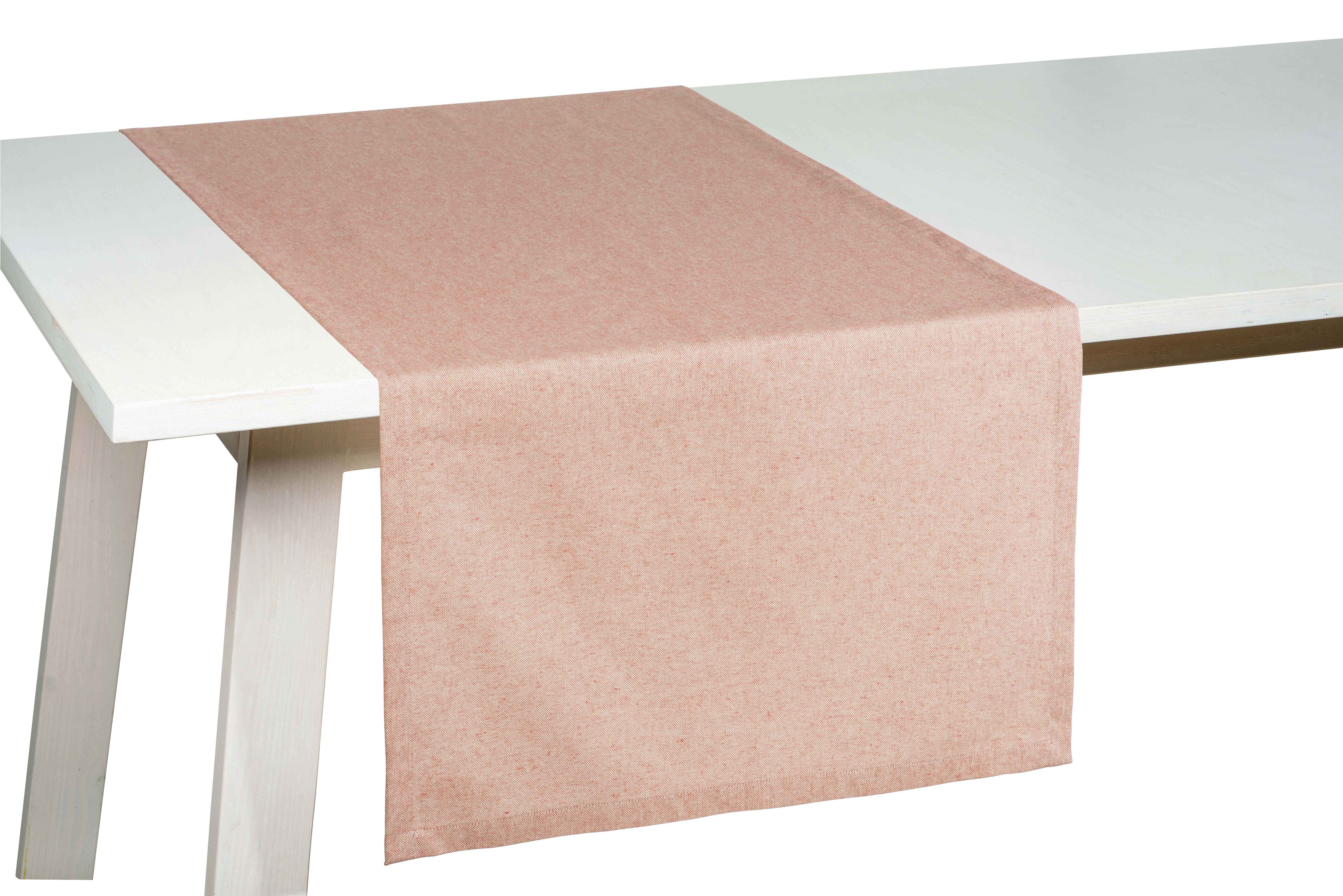 PICHLER Tischläufer Melierte Baumwolle meliert Tischläufer 1er Set 150 x 50 cm FARO Recht (1-tlg, 1 Stück)