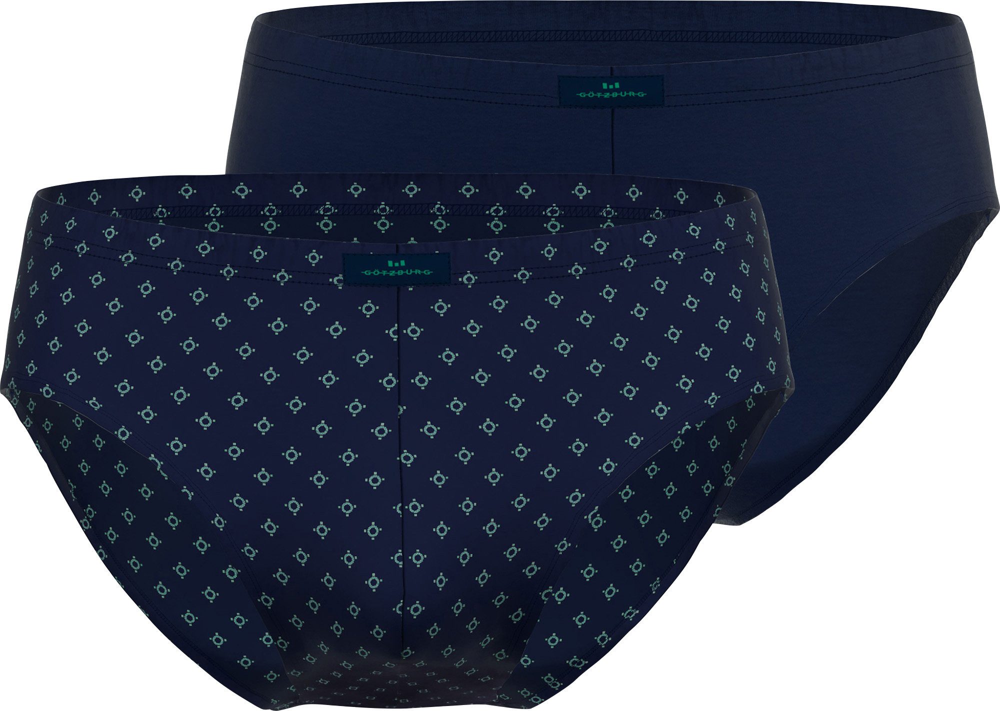 GÖTZBURG Slip Herren-Slip 2er-Pack Single-Jersey Uni: 1x Slip