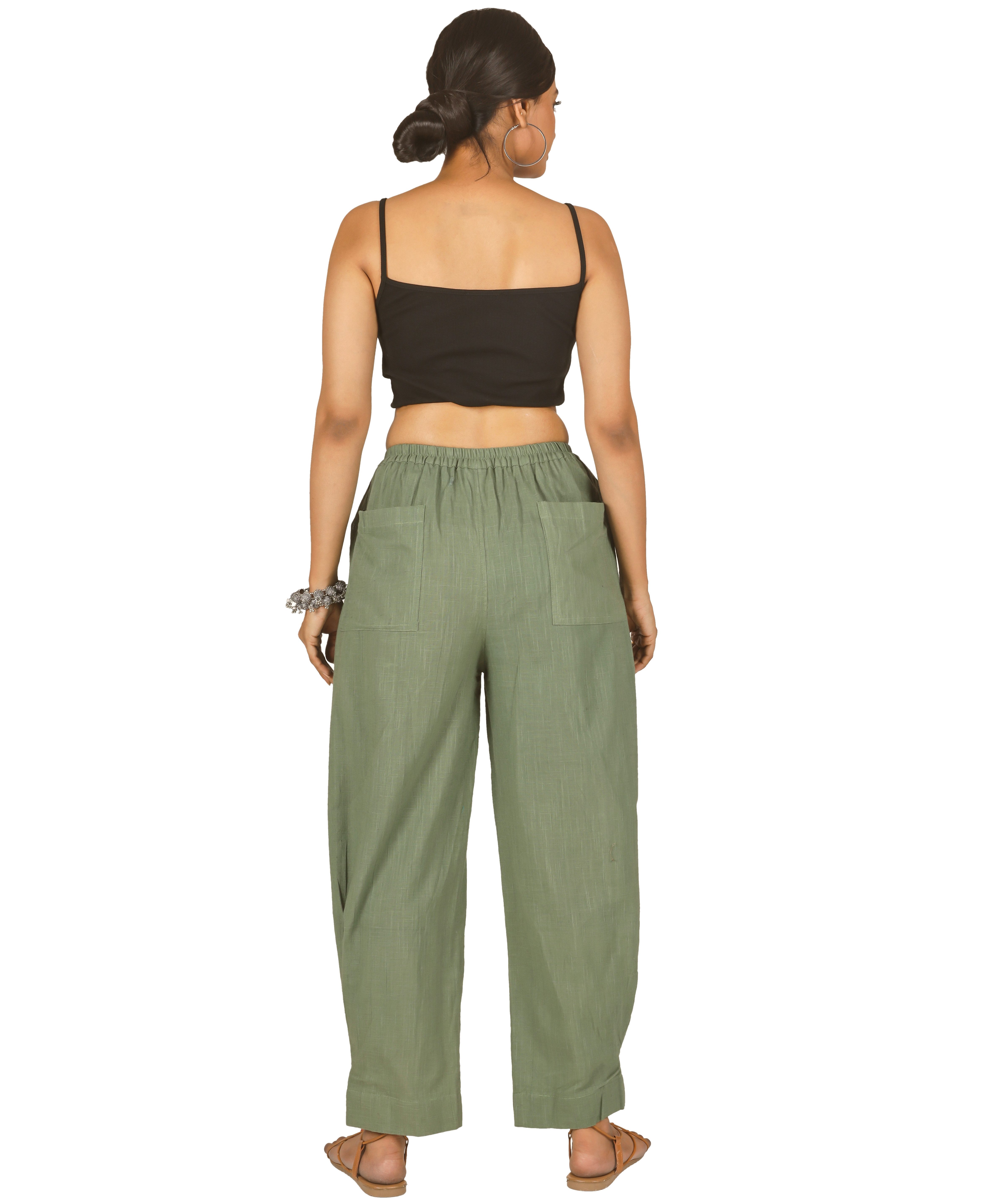 Guru-Shop Relaxhose Pluderhose, Baumwollhose mit tollen Taschen -.. alternative Bekleidung