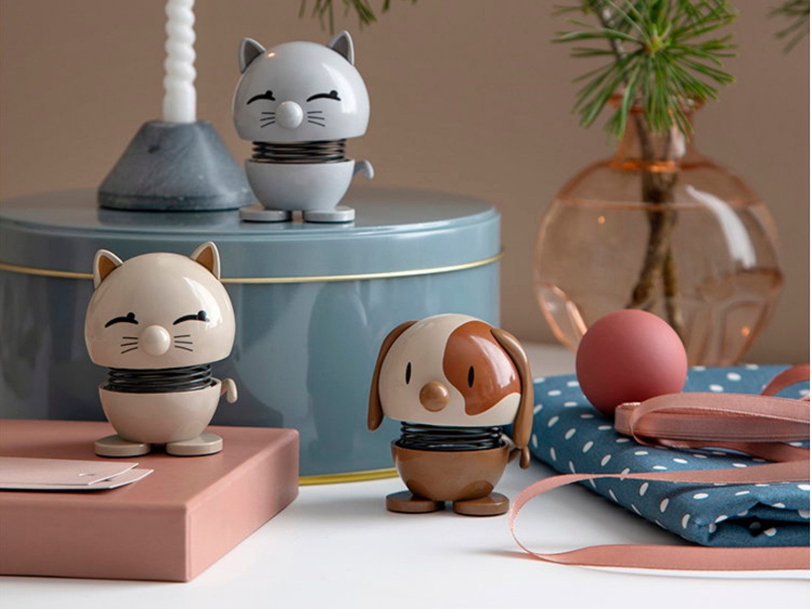 HOPTIMIST Dekofigur Cat latte 7,3cm