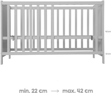 roba® Babymöbel-Set Hamburg, (Spar-Set, 2-St., Kinderbett, Wickelkommode), mit Kinderbett und Wickelkommode mit 2 Schubladen