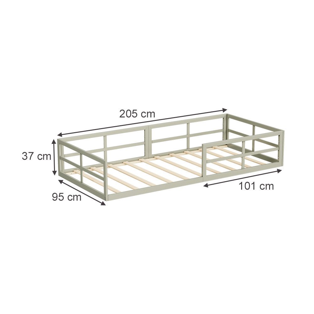 VitaliSpa® Kinderbett Minno, Greige, 205 x günstig online kaufen