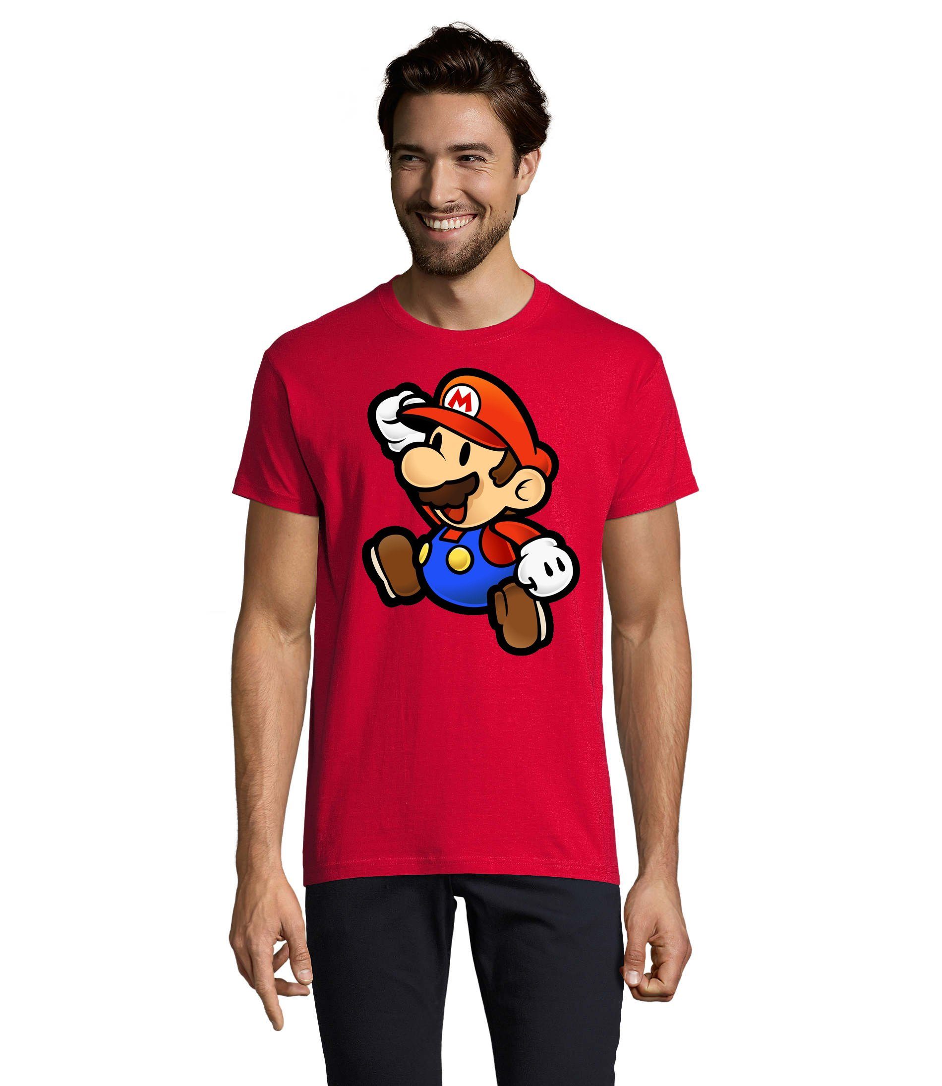 T-Shirt Herren Mario Retro Konsole Gaming Luigi Yoshi Super