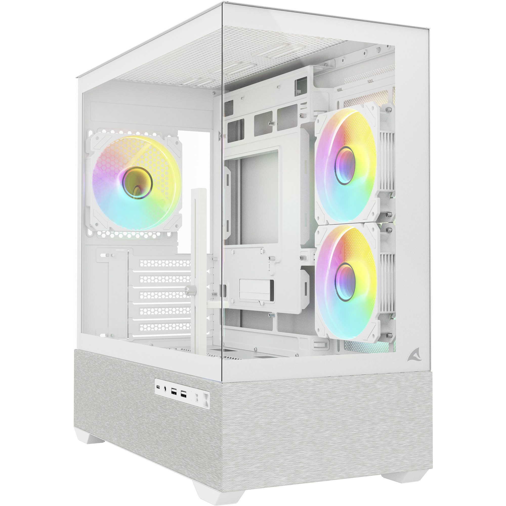 Sharkoon PC-Gehäuse Sharkoon MK7 ARGB, Tower-Gehäuse, (Tempered Glass