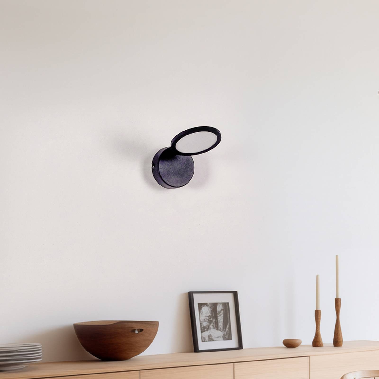 Lindby Deckenstrahler Manel, LED, Metall, Schwarz warmweiß IP20, LED 4,7 W gesamt, warmweiß