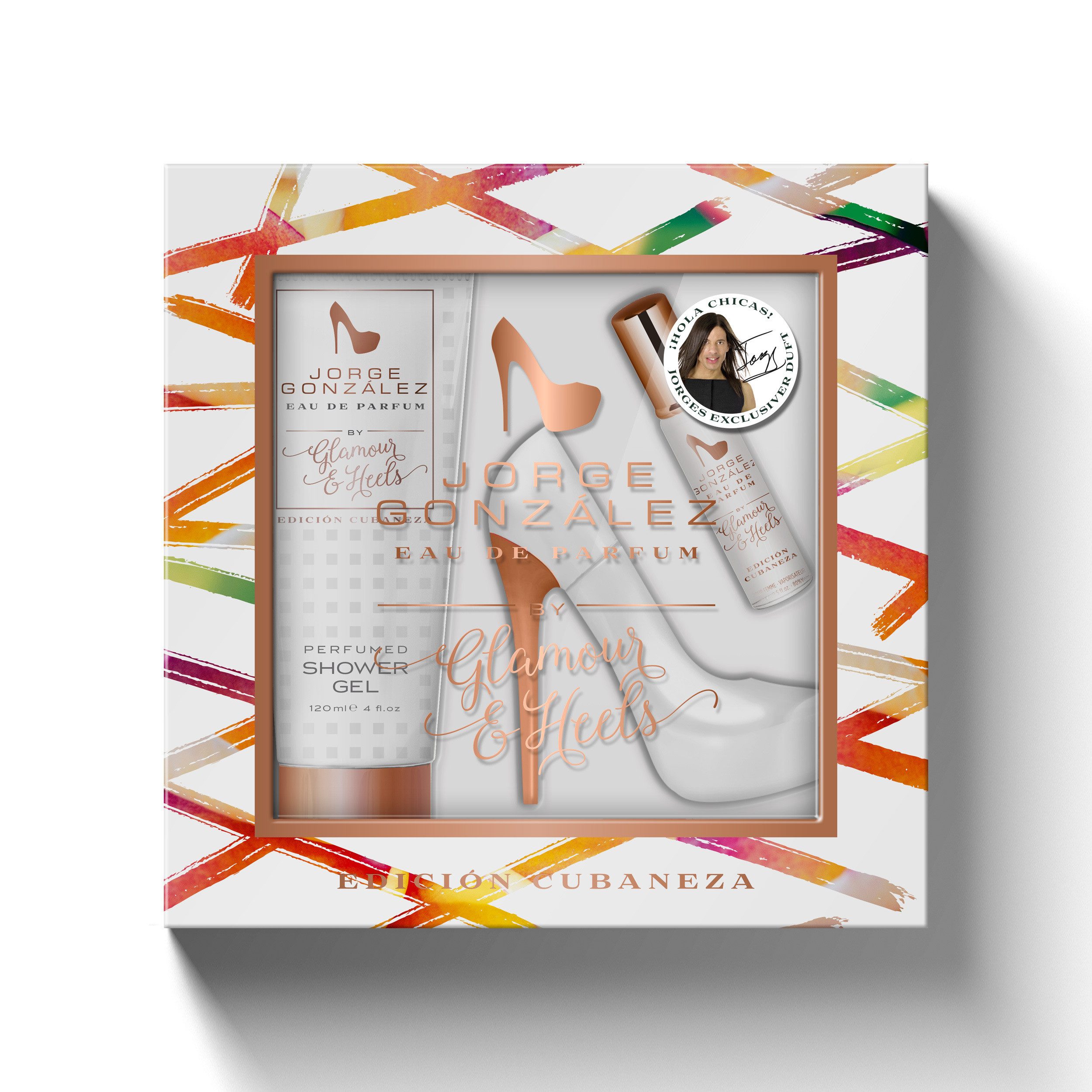 Eau de Parfum JORGE GONZÁLEZ EDICIÓN CUBANEZA 3er Geschenkset, EDP+Duschgel, Damen