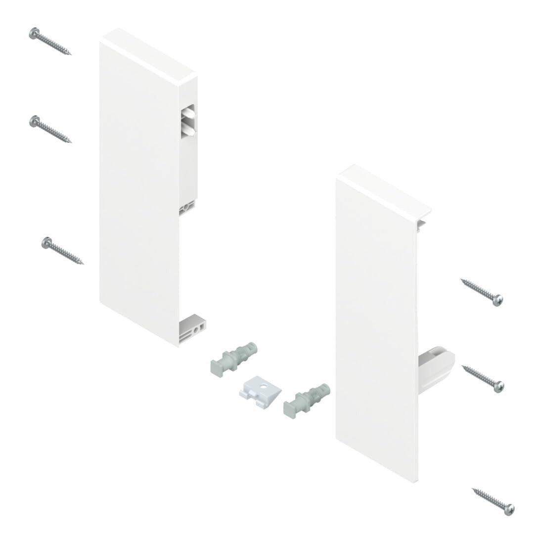 blum Teleskop-Vollauszug Blum TANDEMBOX Fronthalter, Höhe C, für Innenauszug mit 1-fach Reling