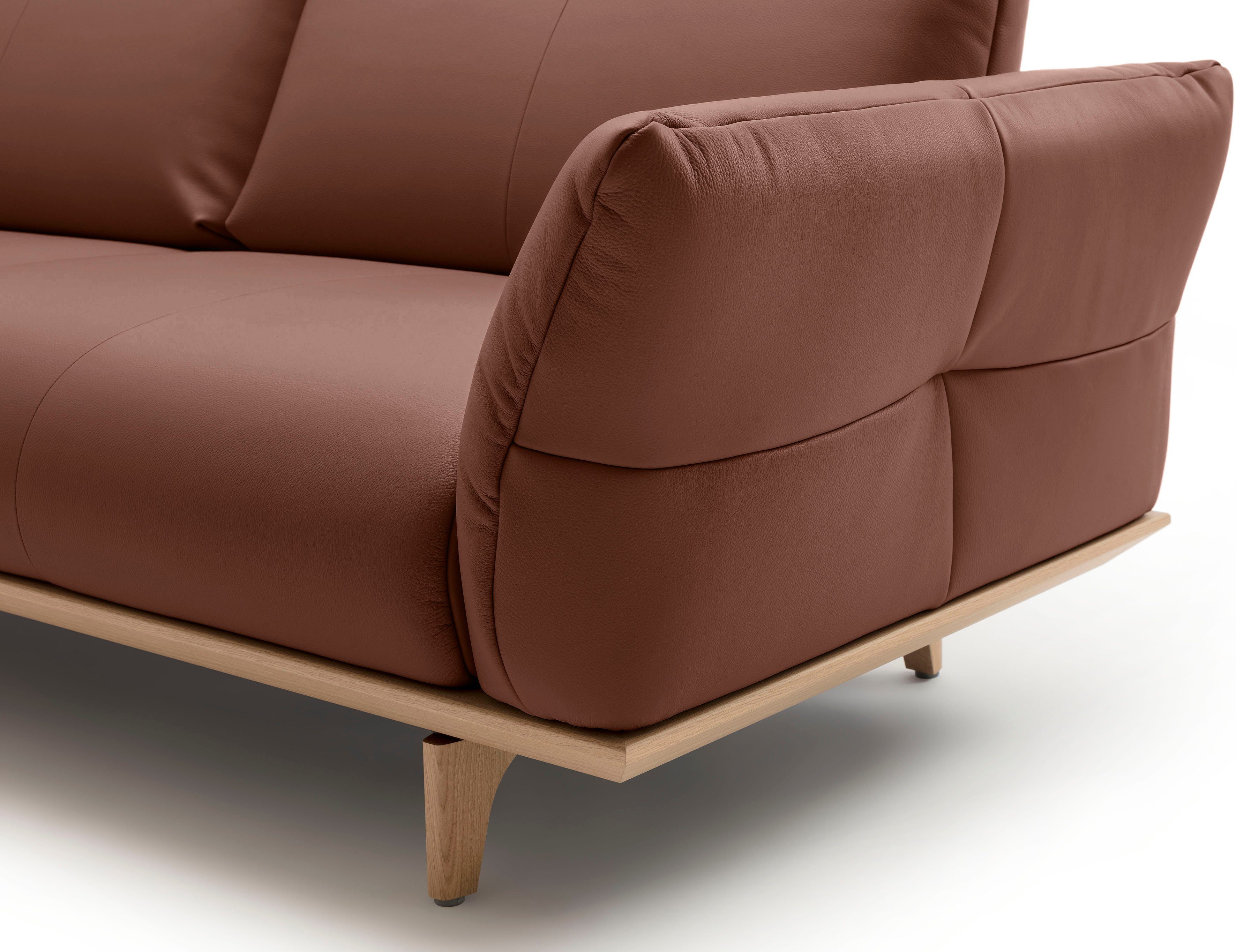 hülsta sofa 4-Sitzer hs.460, Sockel Eiche cm in natur, Eiche, Breite Füße 248