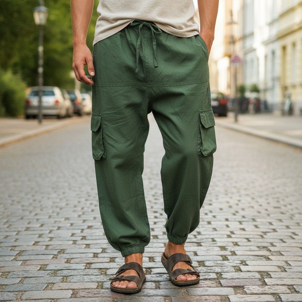 Guru-Shop Relaxhose Goahose, Herren Yoga Hose, bequeme Freizeithose.. Festi günstig online kaufen