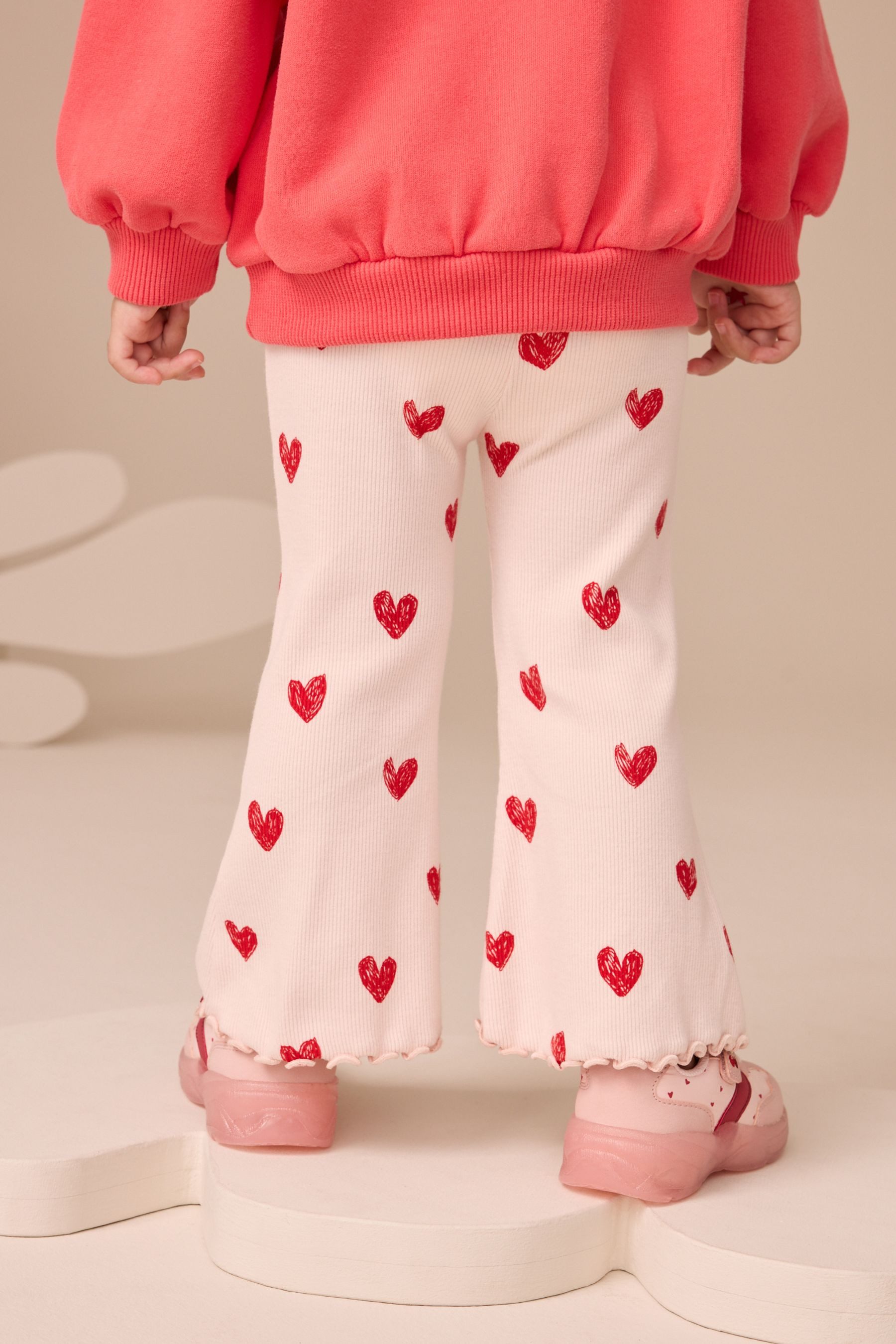 Next Leggings Gerippte Leggings mit ausgestelltem günstig online kaufen