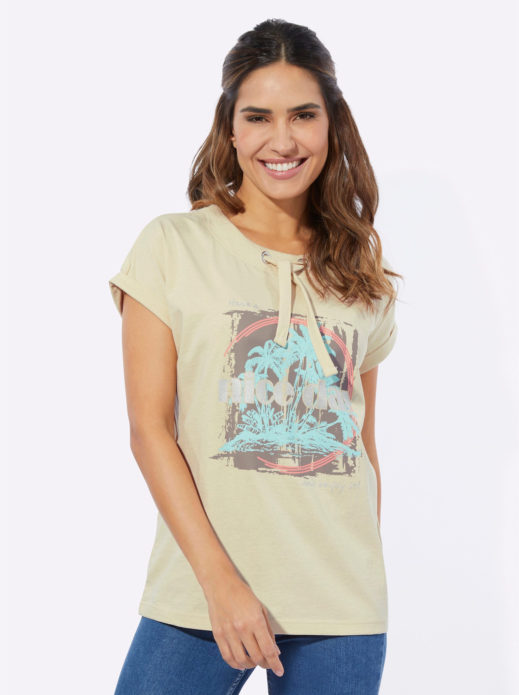 Sieh an! T-Shirt Kurzarmshirt . günstig online kaufen