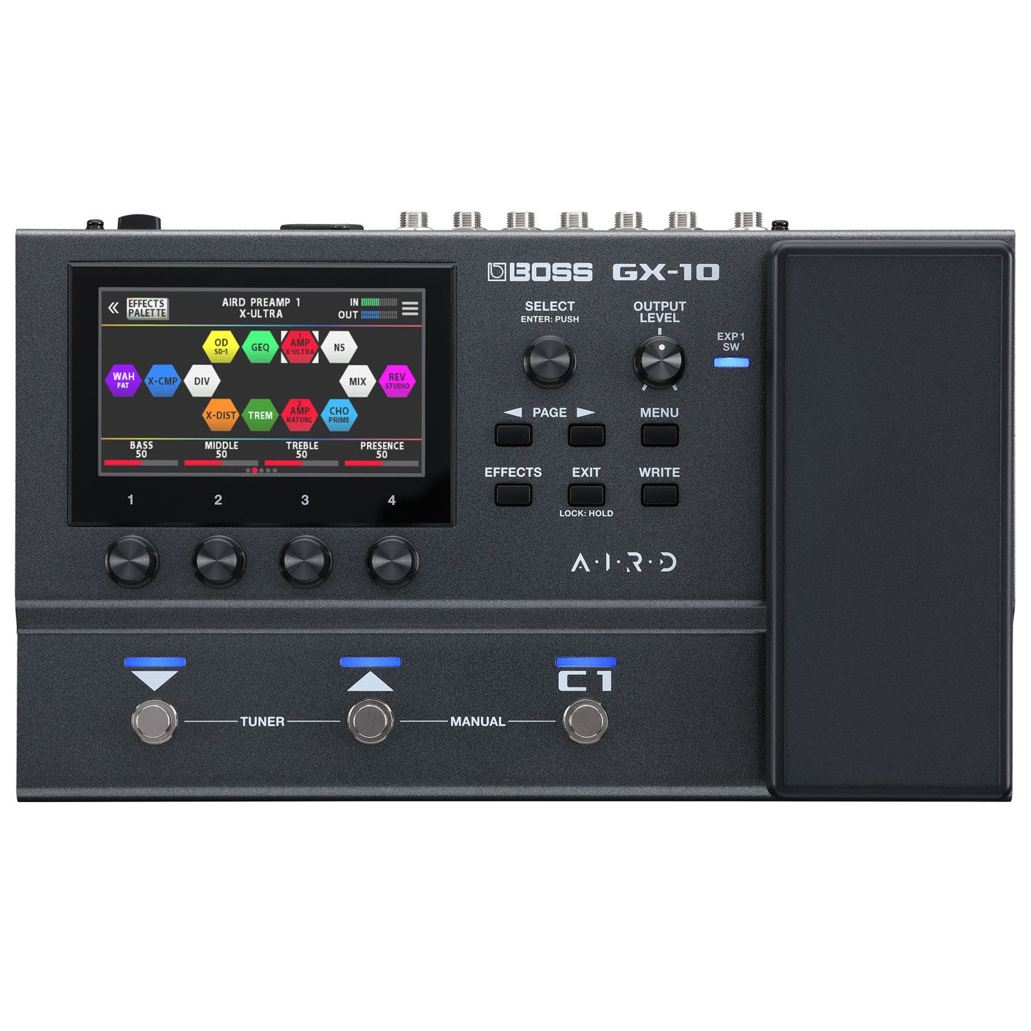 Boss by Roland E-Gitarre Boss Effektgerät GX-10 Effektprozessor für Gitarre, Effektgerät, Gitarre, Bass, Effektgerät