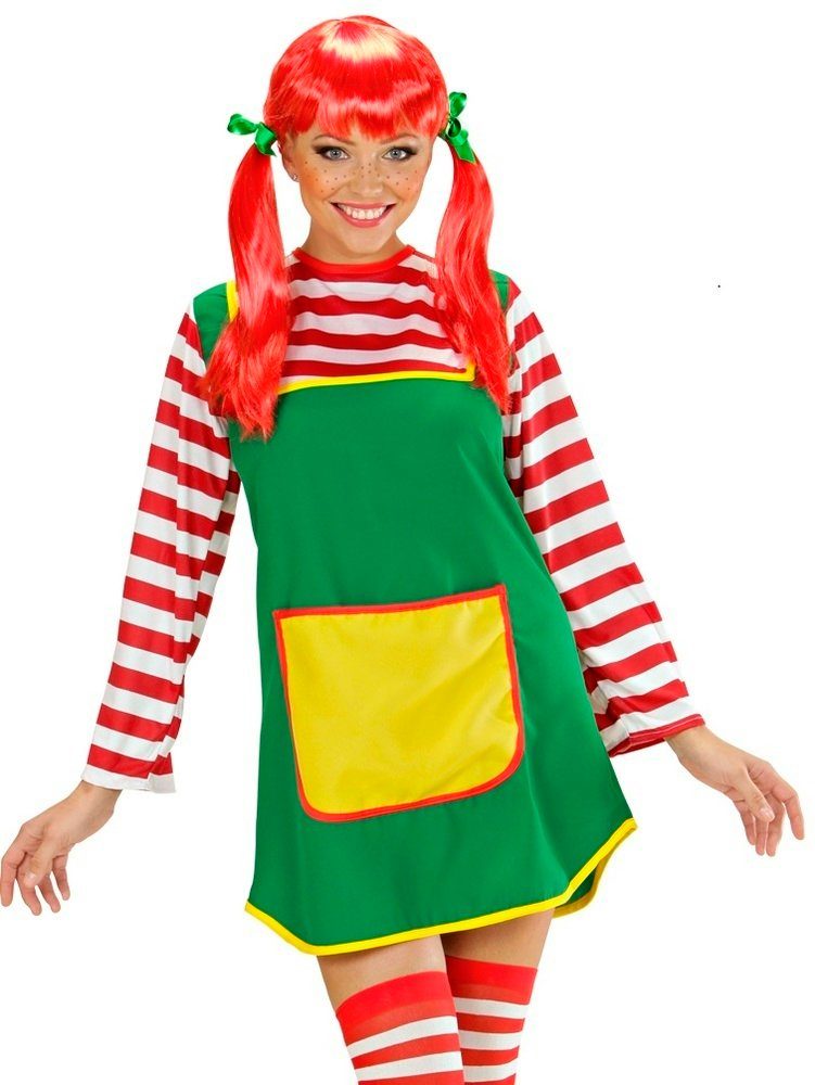 Widmann S.r.l. Kostüm Lustiges Mädchen Kostüm für Damen, Kleid