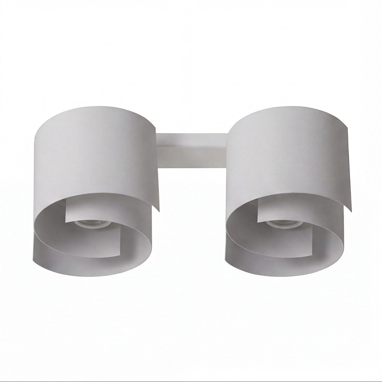 Licht-Erlebnisse Deckenleuchte DEB, ohne Leuchtmittel, Deckenlampe Weiß Moderner Stil GU10 dezent Flur