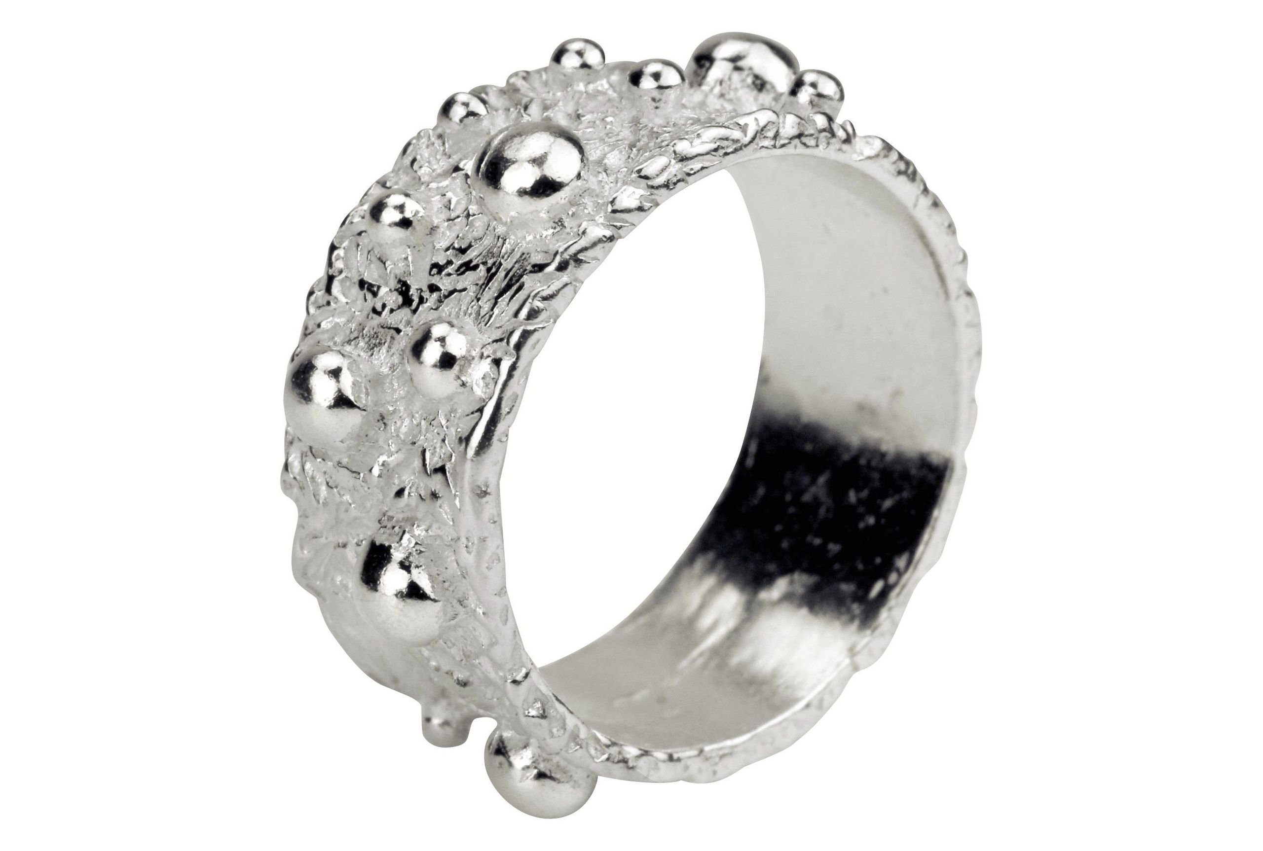 SILBERMOOS Silberring Bandring mit Punktlötung, 925 Sterling Silber günstig online kaufen