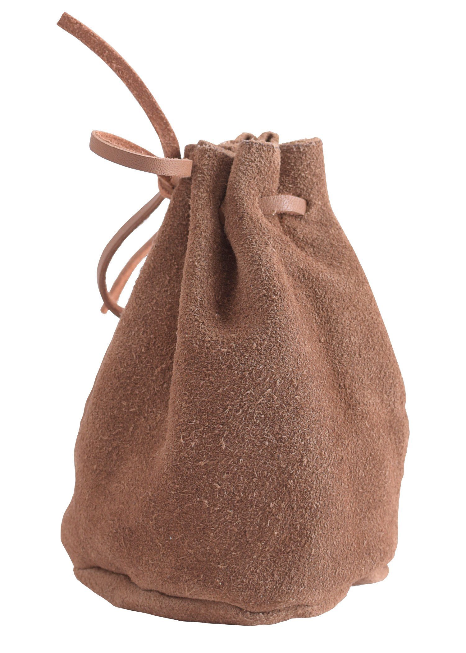Ritter-Kostüm Mittelalter-Lederbeutel braun