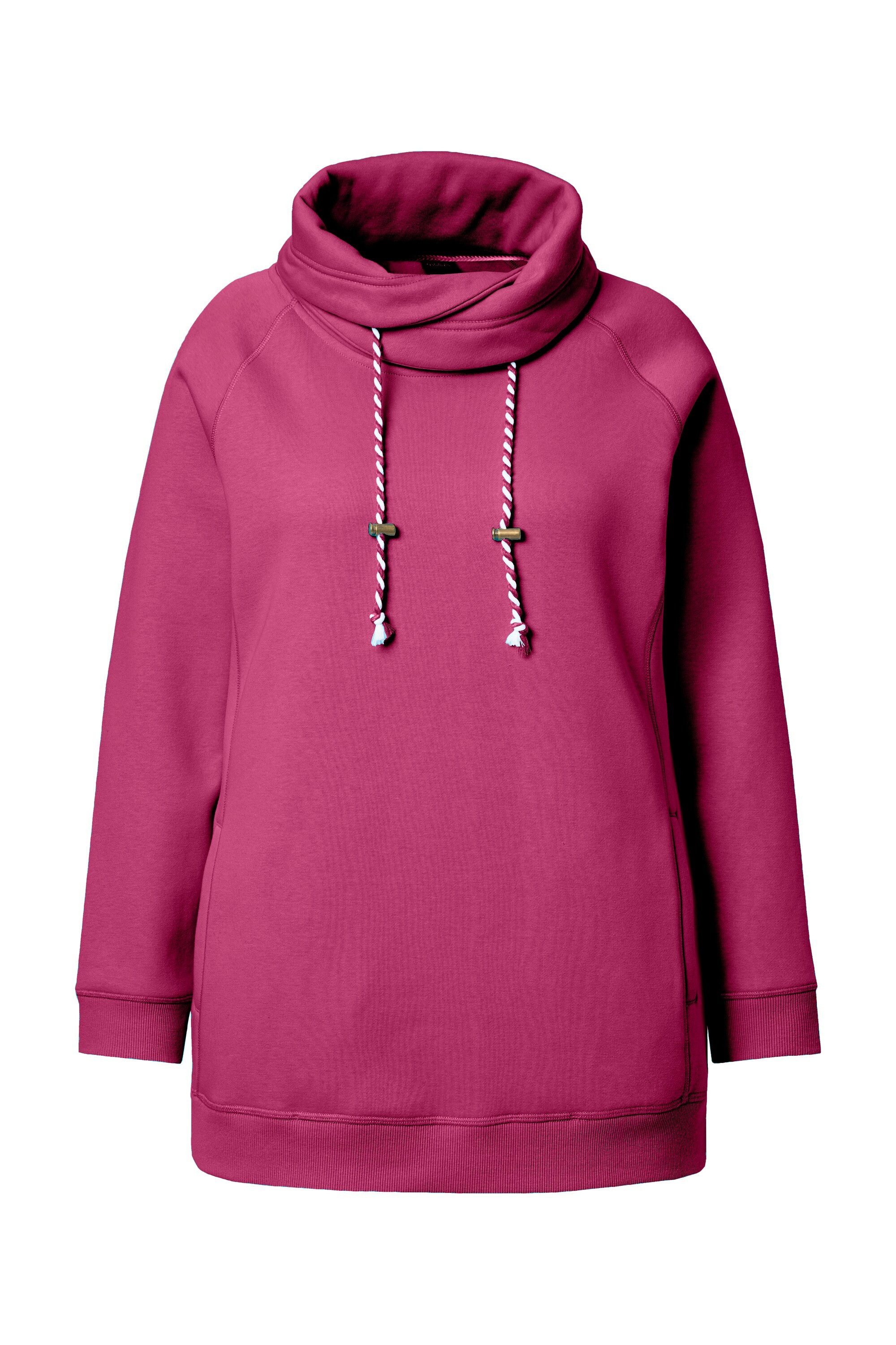 Ulla Popken Sweatshirt Sweatshirt weiter Stehkragen Taschen günstig online kaufen