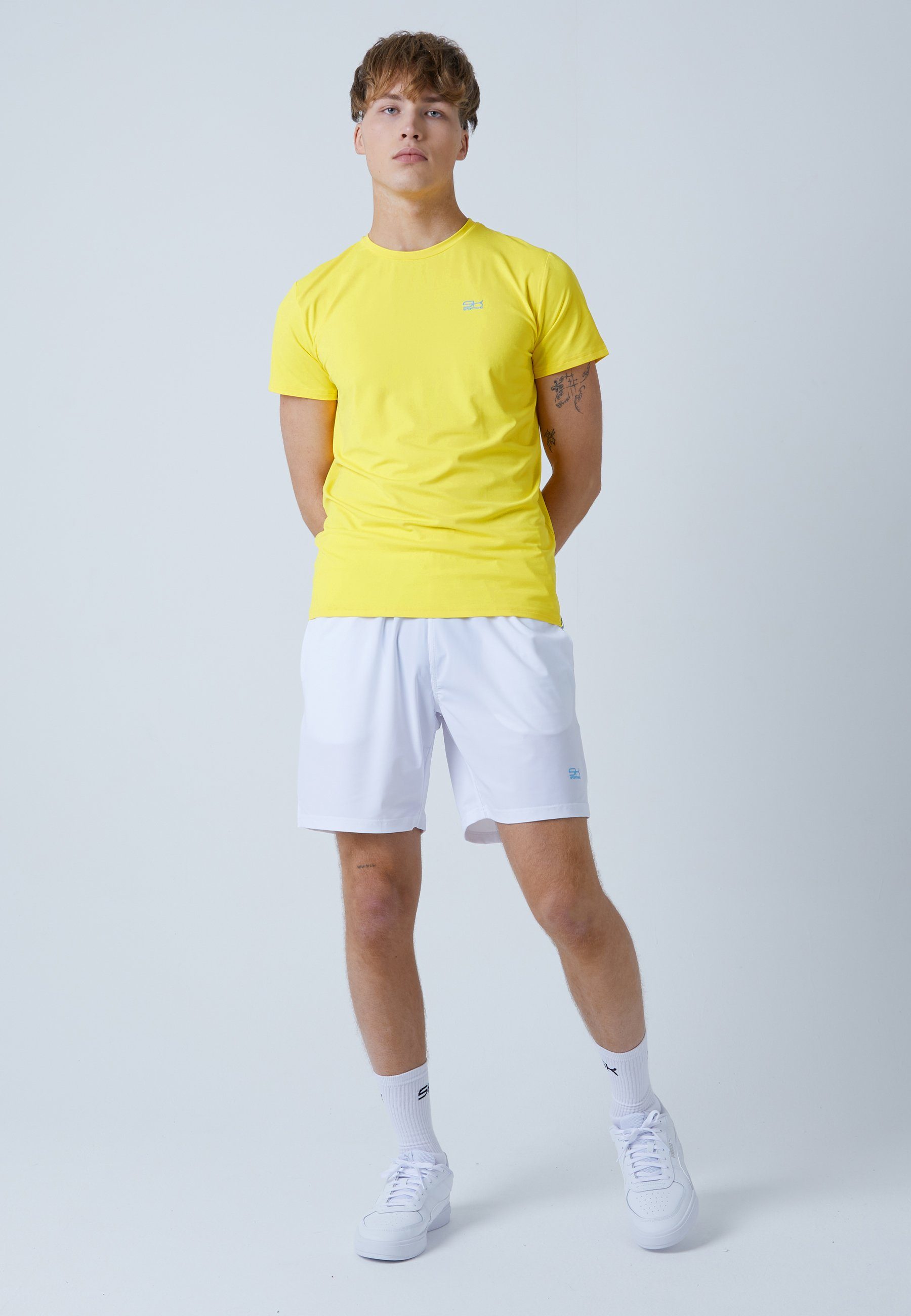 Leitfaden für den Versandhandel SPORTKIND Funktionsshirt Tennis T-Shirt Rundhals & Herren gelb Jungen