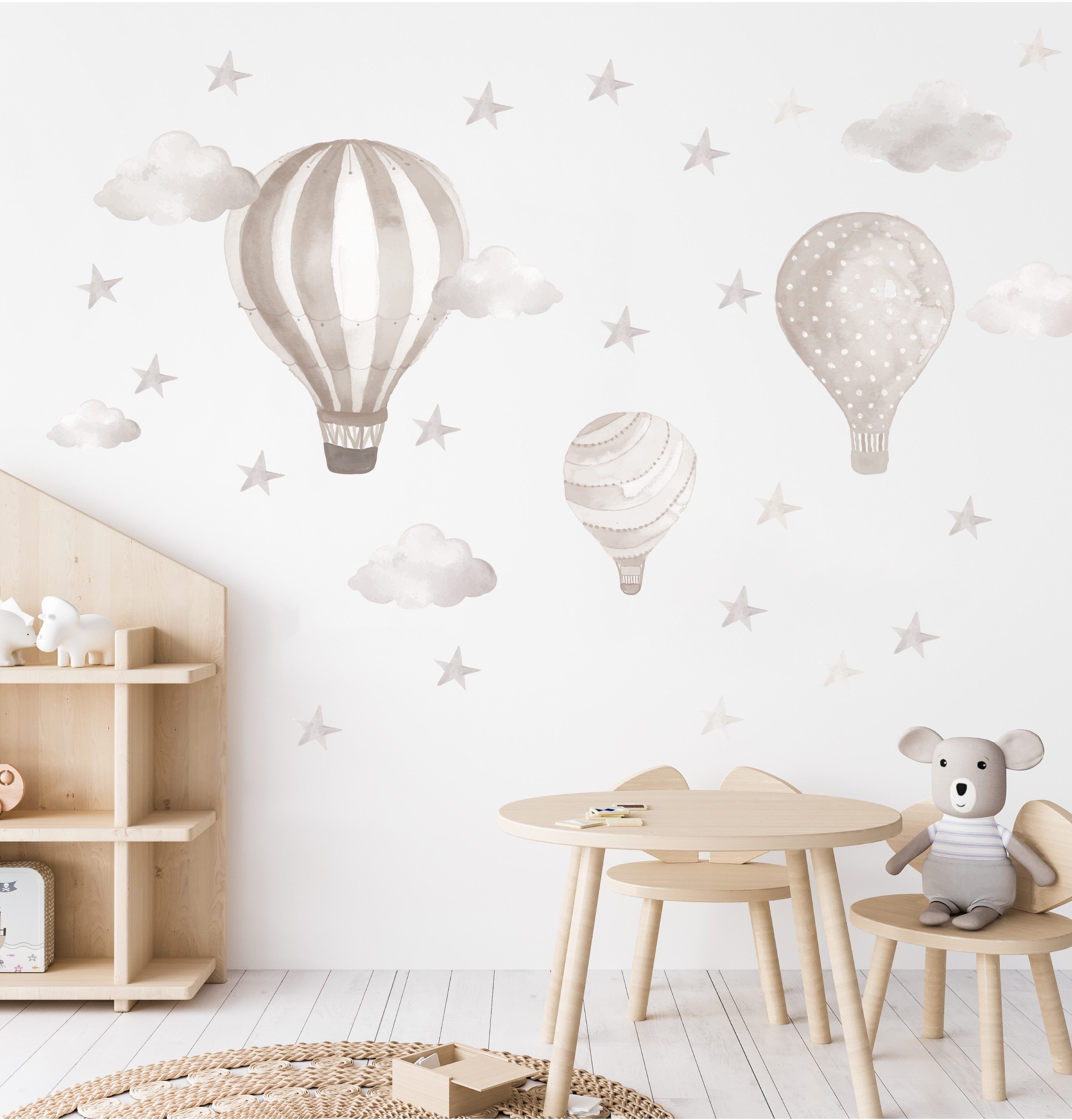 Olli&Elli.design Wandtattoo Heißluftballons in Beige mit günstig online kaufen