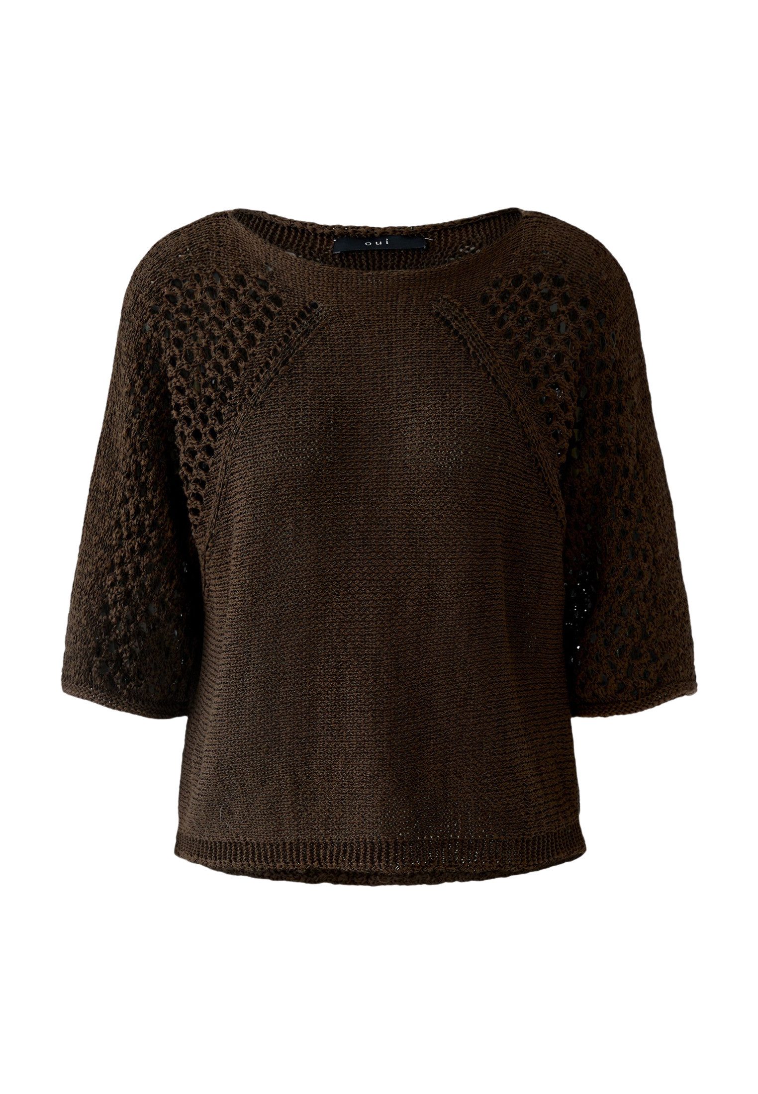 Oui Rundhalspullover