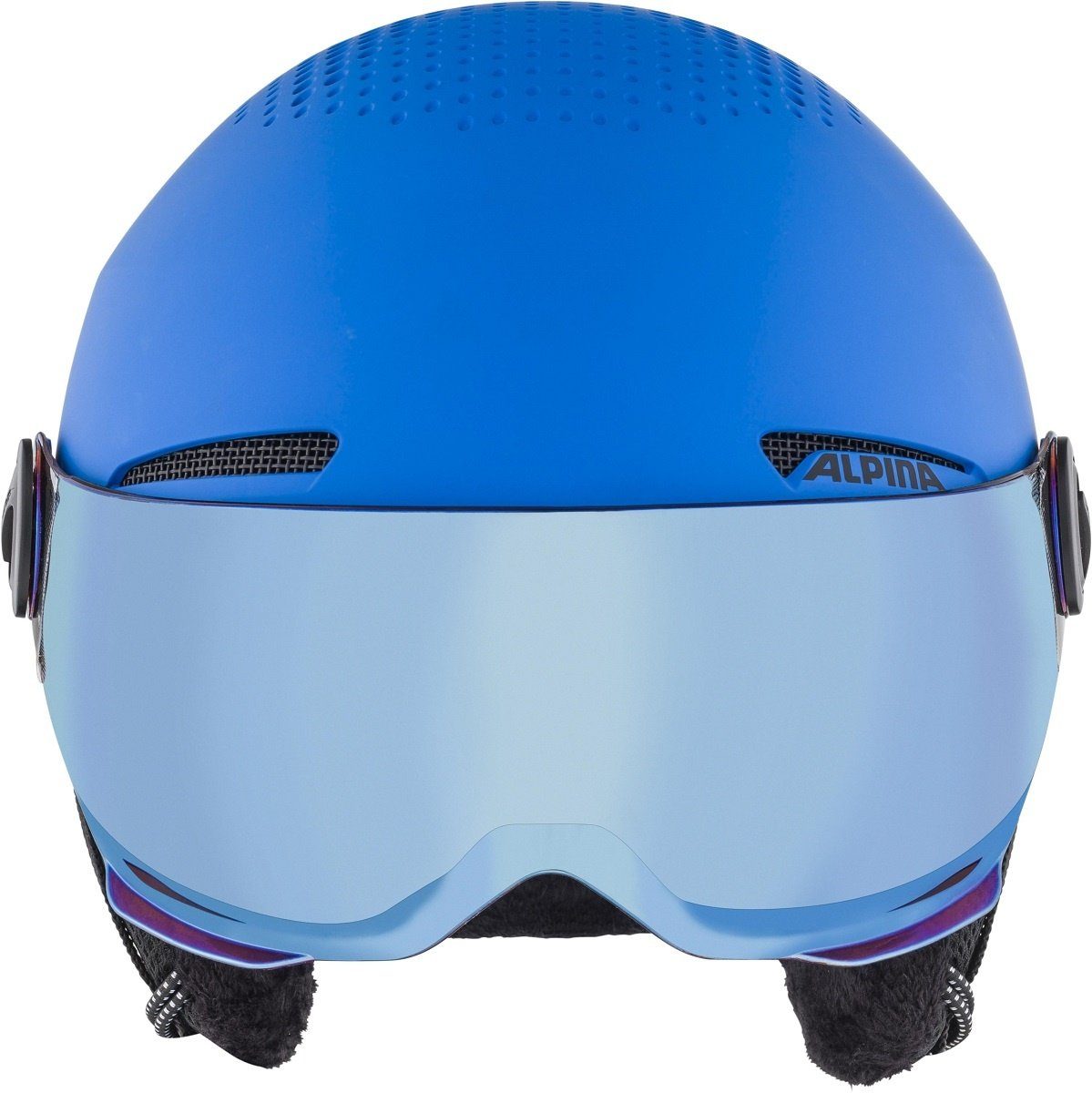 Alpina Sports Skihelm Alpina Zupo Visor Q-Lite Kinder Skihelm Snowboardhelm blue matt A9229