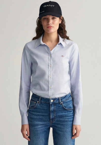 Gant Langarmbluse SLIM STRETCH OXFORD SHIRT mit Locker-Loop-Schlaufe