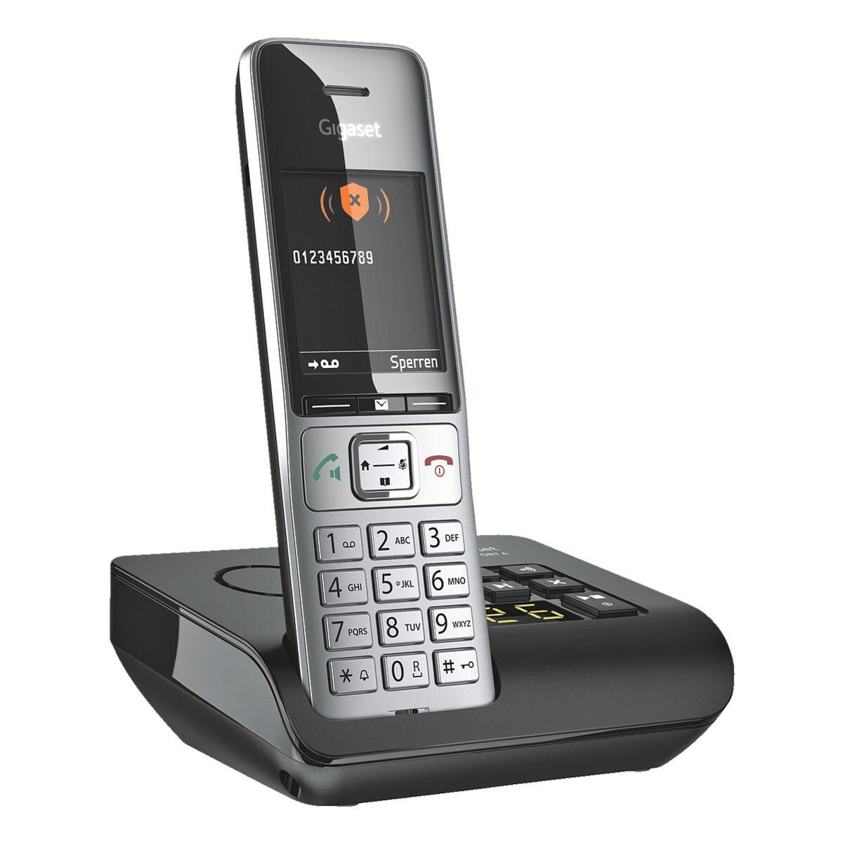 Gigaset COMFORT 500A Schnurloses DECT-Telefon (Mobilteile: 1, mit integriertem AB)
