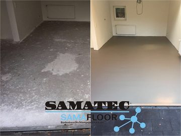 Samatec Harzfarbe Bodenbeschichtung Garagenfarbe BS95 Bodenfarbe 2K Epoxidharz inkl. VSK, matt, weichmacherbeständig, hochbelastbar, lösemittelfrei