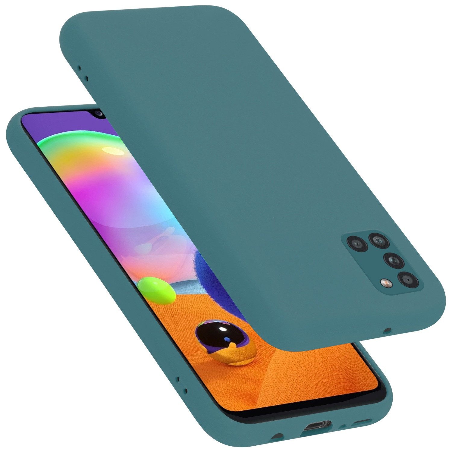 Cadorabo Handyhülle für Samsung Galaxy A31 Hülle Samsung Galaxy A31, Flexible Hülle TPU Silikon Schutzhülle Back Cover Case
