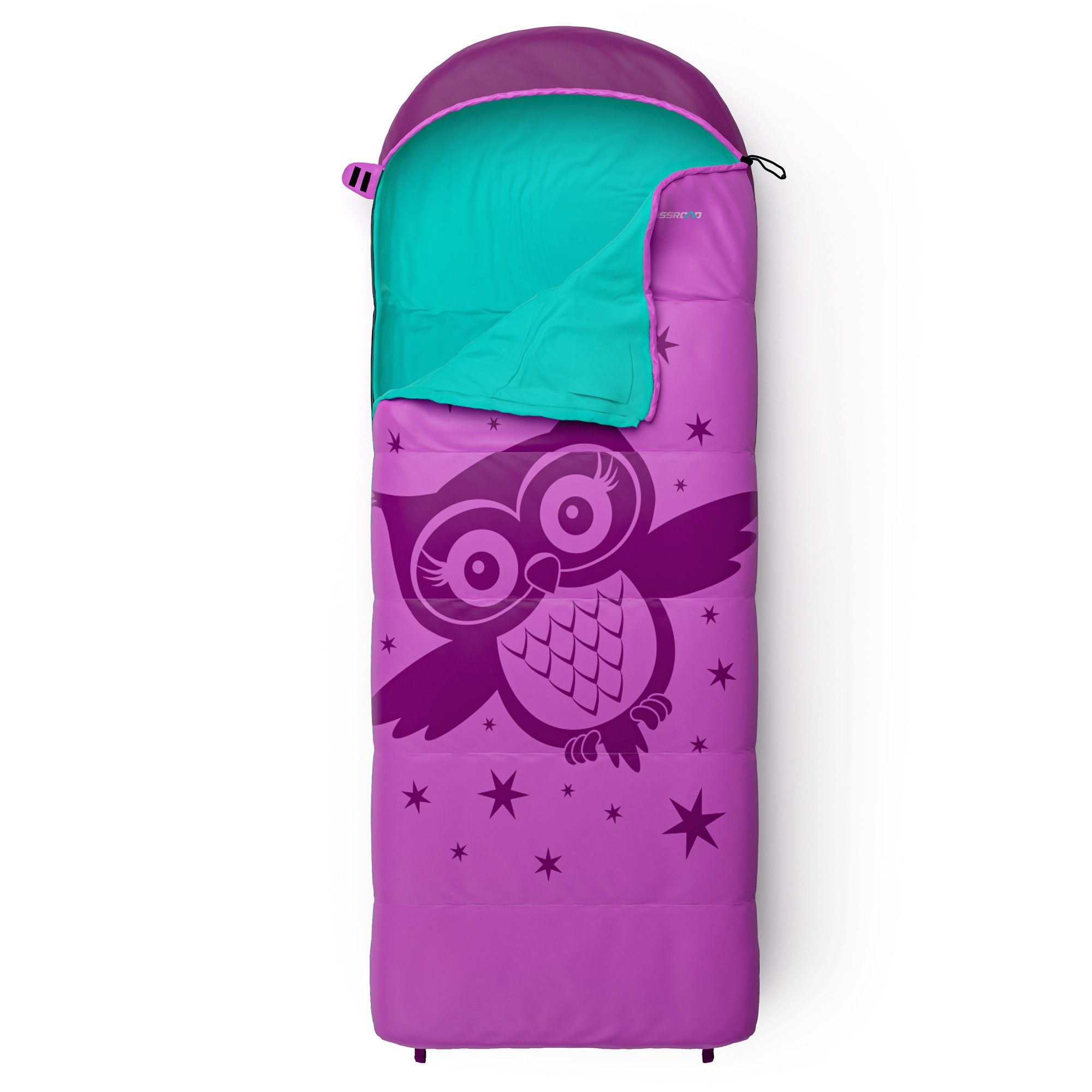 Crossroad Mumienschlafsack Crossroad Akutan Deckenschlafsack Mädchen Schlafsack pink EULE – Bild 3 von 5