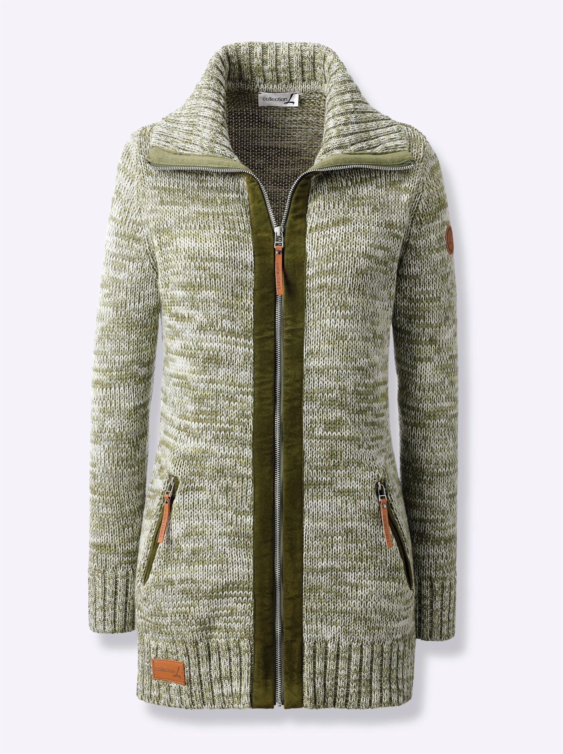 Strickjacke Strickjacke Langarm Jersey