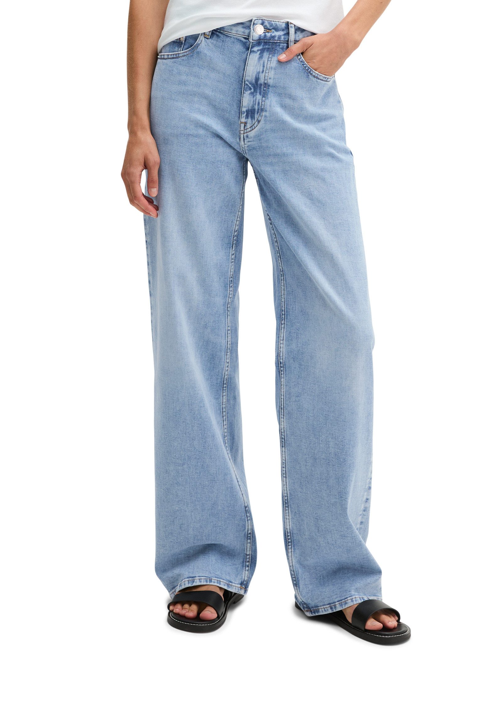 Marc O'Polo Weite Jeans aus Cashmere Touch Denim