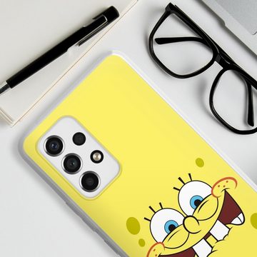 DeinDesign Handyhülle Spongebob Schwammkopf Offizielles Lizenzprodukt Kindheit, Samsung Galaxy A53 5G Silikon Hülle Bumper Case Handy Schutzhülle