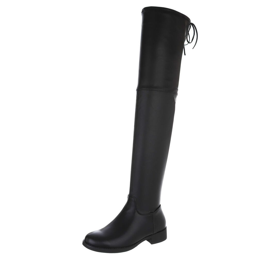 Ital-Design Damen Party & Clubwear Stiefel (88577348) Blockabsatz Overknees günstig online kaufen