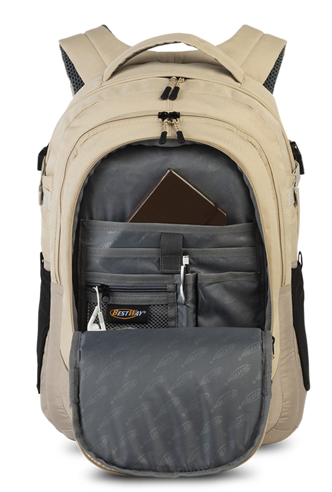 Ebaxx Schulrucksack Groß Rucksack Schulranzen Tasche Schul Mädchen Jungen – Bild 5 von 5