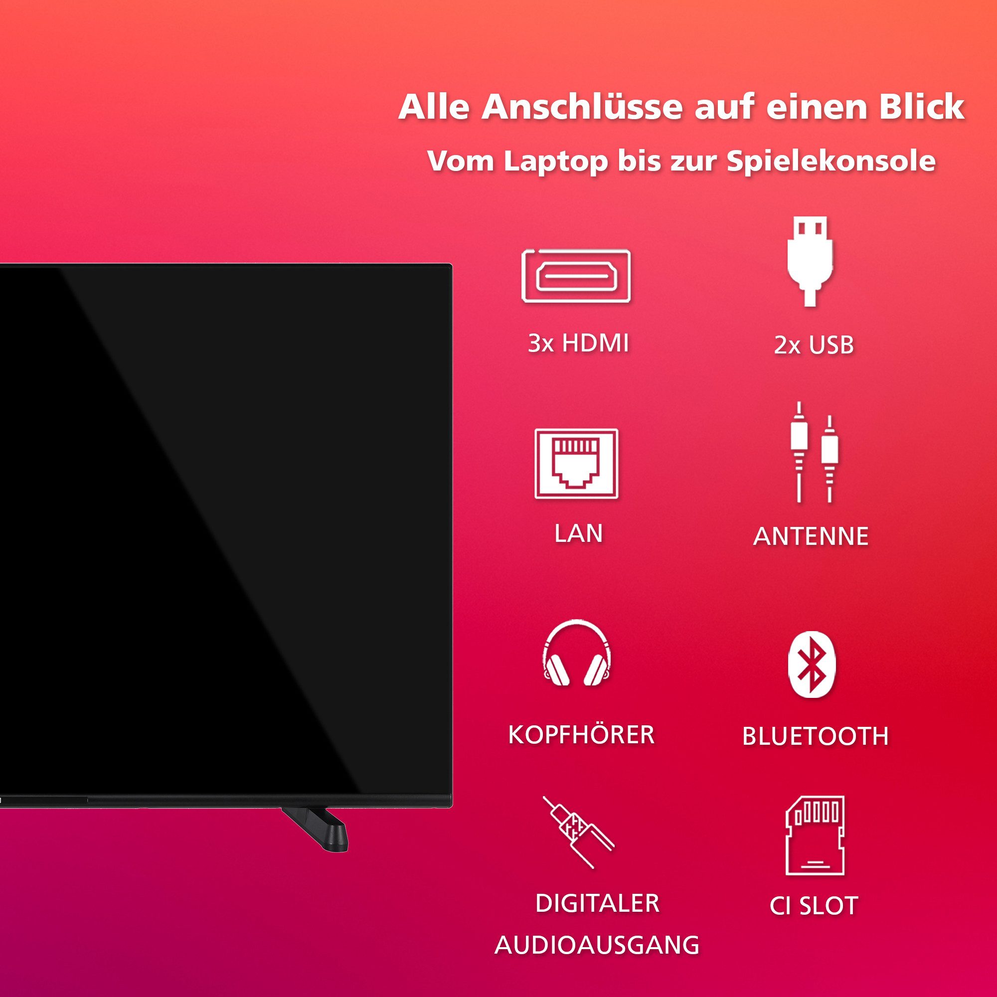 Telefunken XU43FO754S LCD-LED Fernseher ...