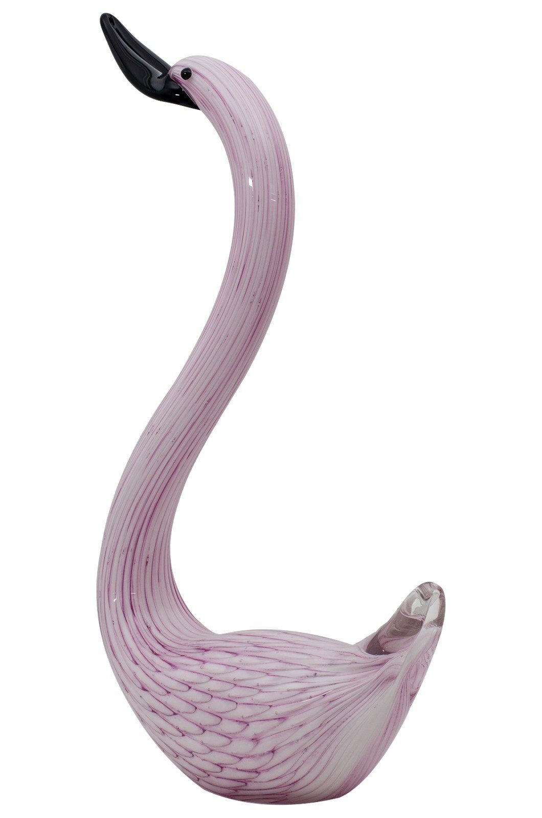 Aubaho Dekoobjekt Glasfigur Figur Skulptur Glas Glasskulptur Schwan Murano-Stil Antik-St