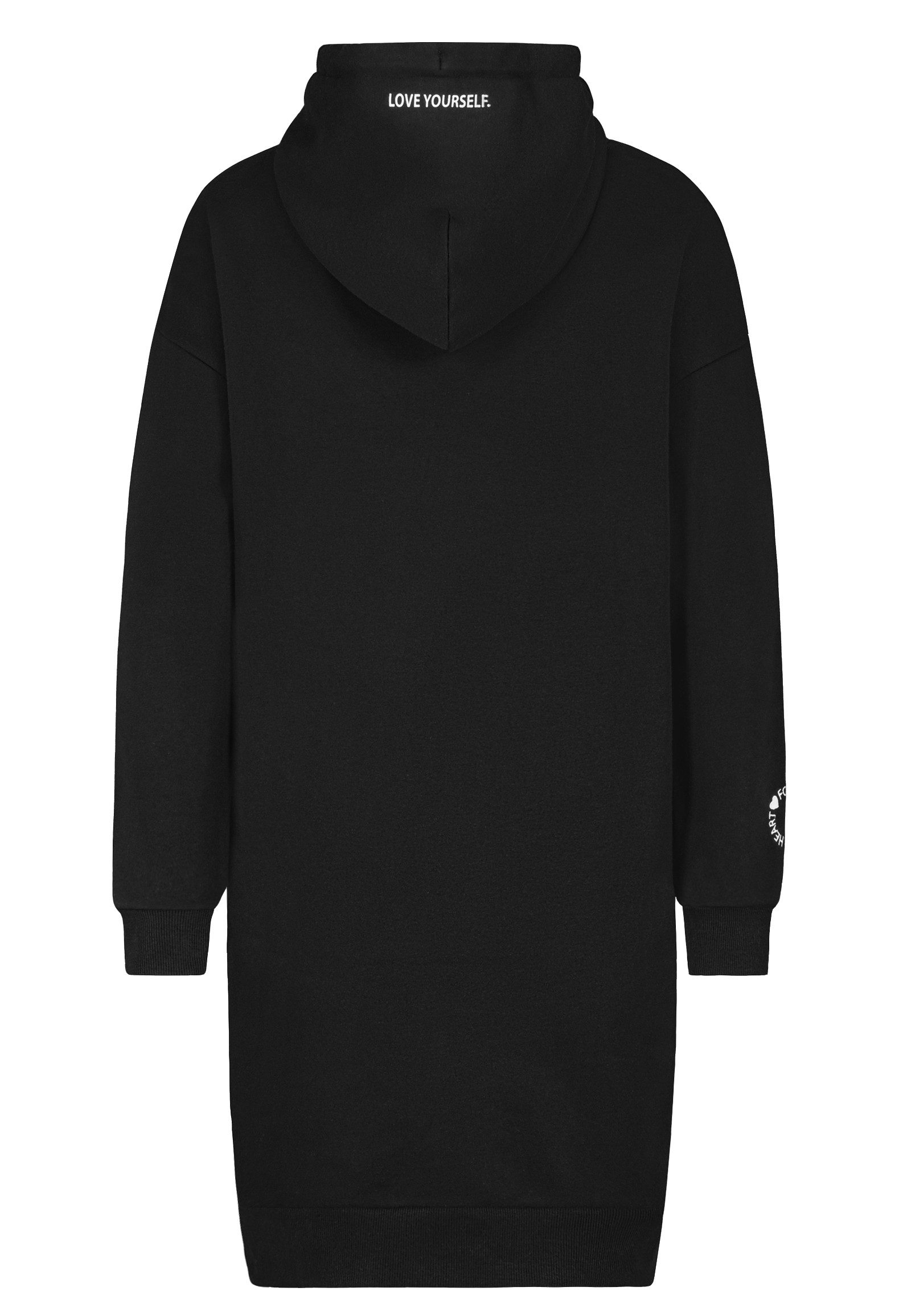 SUBLEVEL Hoodie Sublevel Sweatkleid Kapuzenpullover Oversize Lange Kapuzenpullover