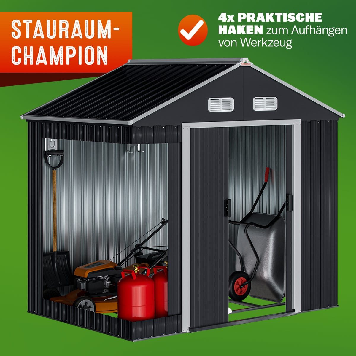 Gardebruk Gerätehaus, BxT: 132x196 cm, XL günstig online kaufen