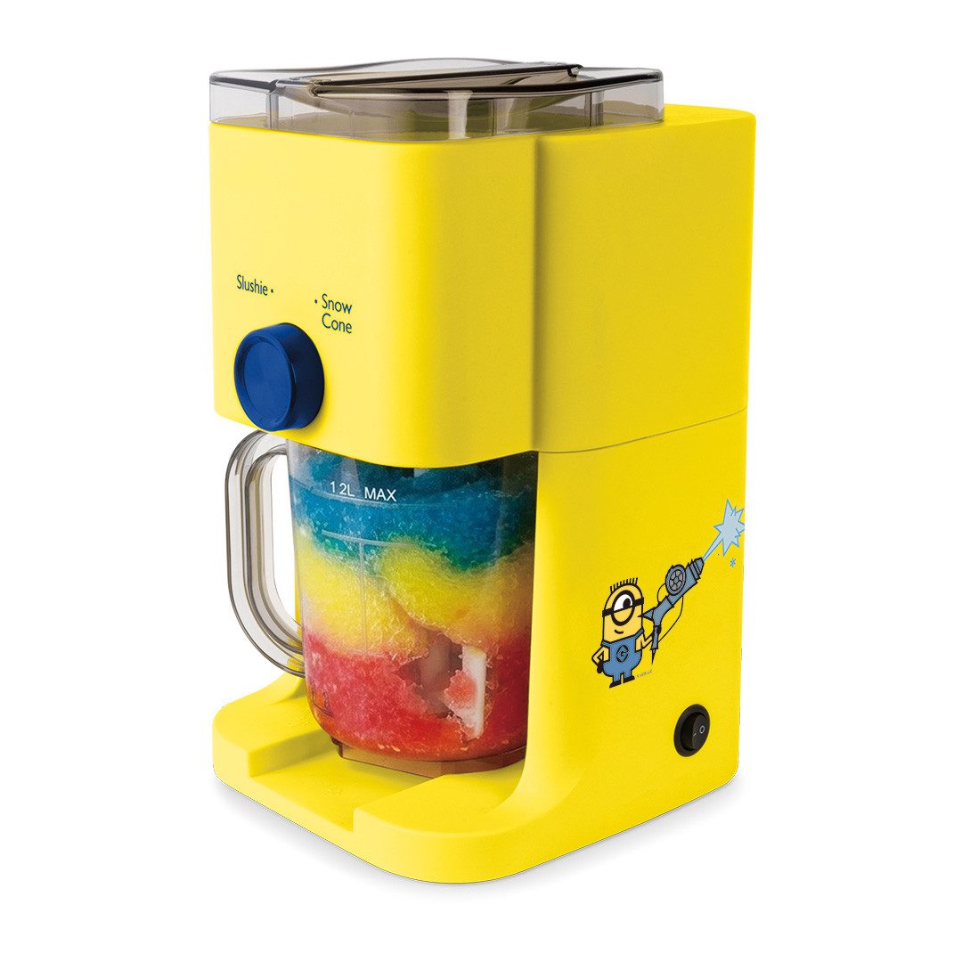 BerlingerHaus Slush-Eismaschine Minions Slush- & Eiscrusher 1,1 L, 1,1 l, 30 W, 30 W, 2 Konsistenzen, Gelb-Blau