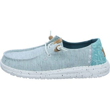 Hey Dude Wendy Heathered Slub Tropical Blue Slipper