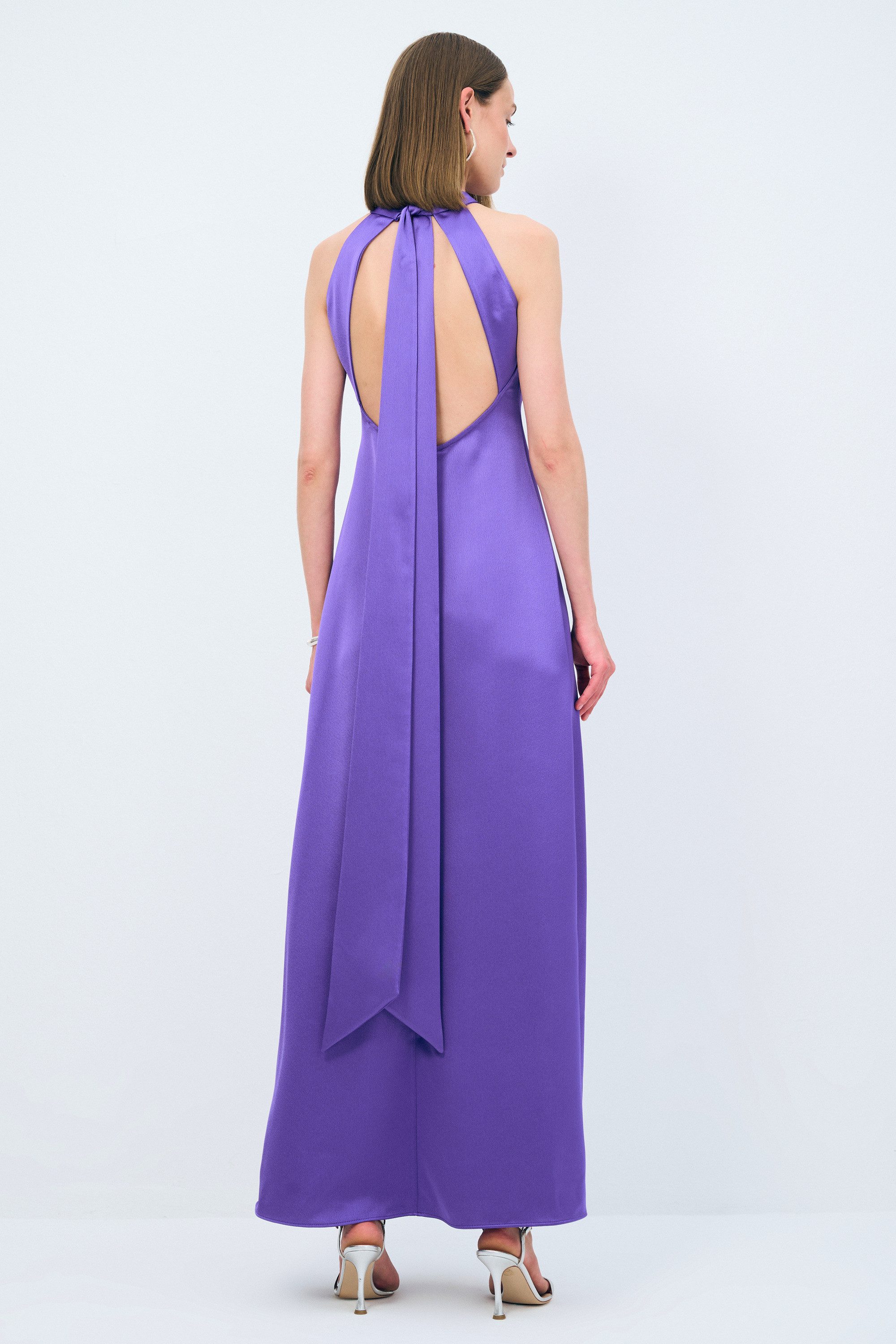 adL Abendkleid Langes Neckholder-Kleid