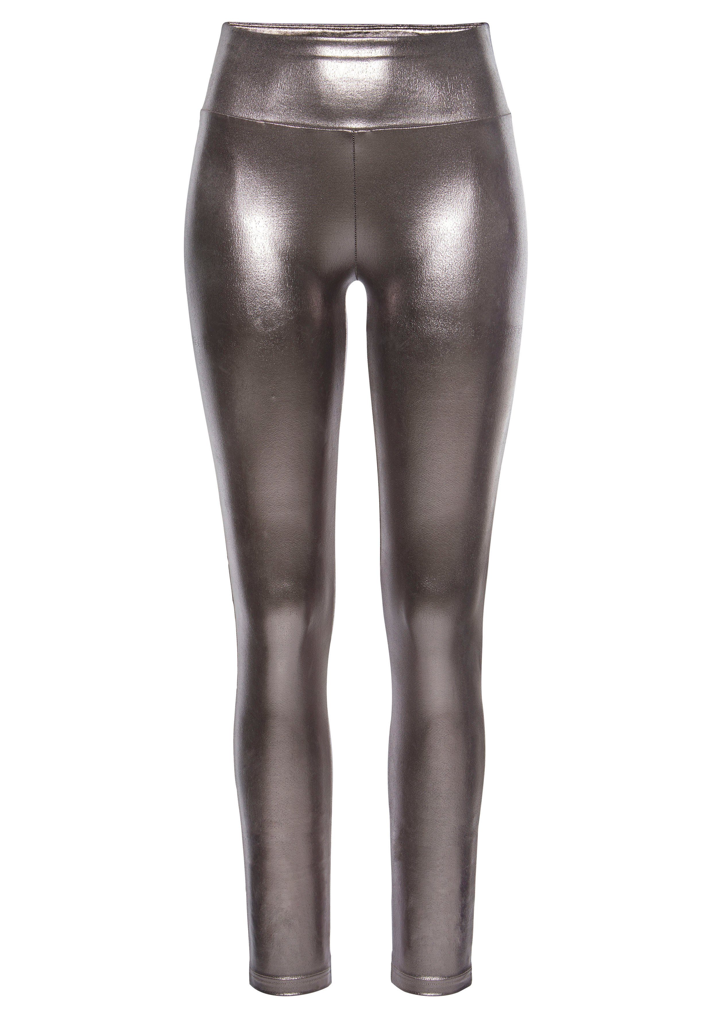 LASCANA Leggings, mit glänzender Beschichtung günstig online kaufen