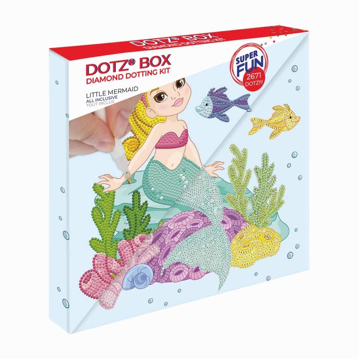 Diamond Dotz Kreativset Diamond Painting Set Meerjungfrau für Kinder ab 6 Jahren