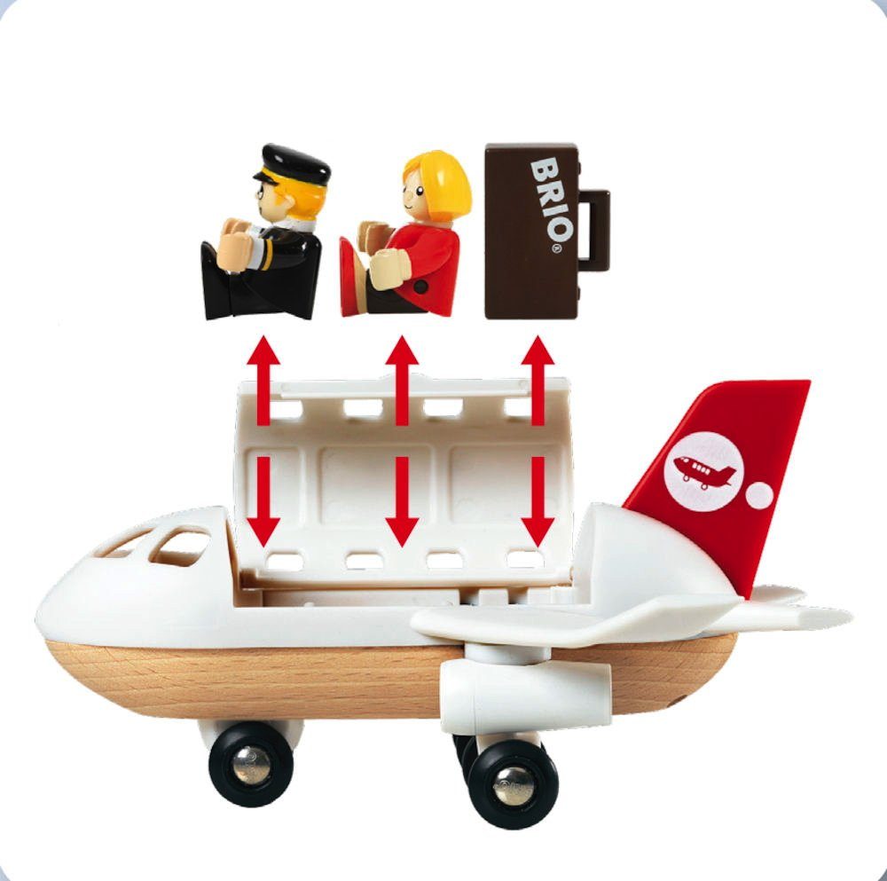 BRIO® Spielzeugeisenbahn-Set World Eisenbahn Großes Premium Set in Kunststoffbox 106 Teile 33766