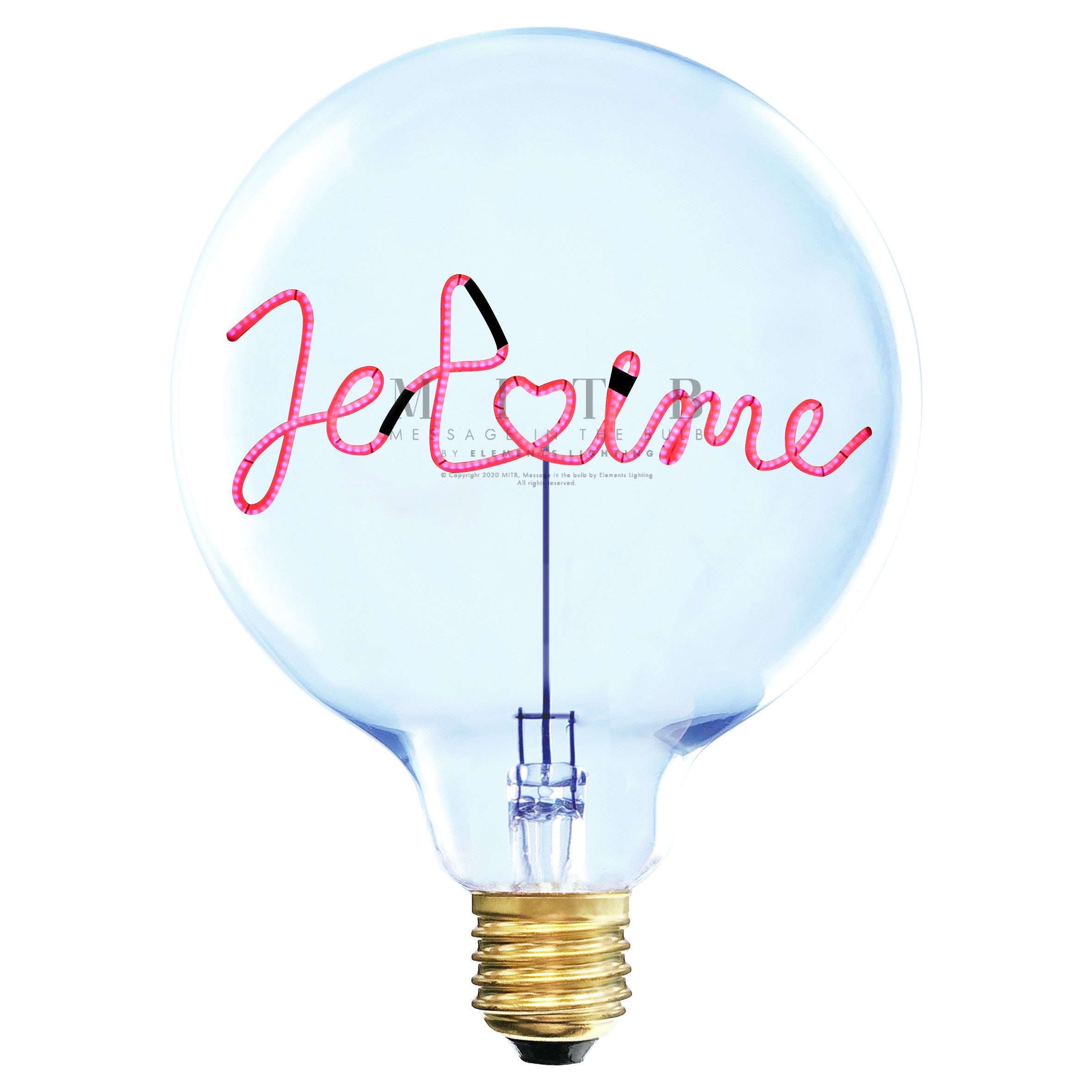 Fitz Art & Light GmbH & Co. KG LED-Leuchtmittel AMPOULE JE T'AIME PORTABLE
