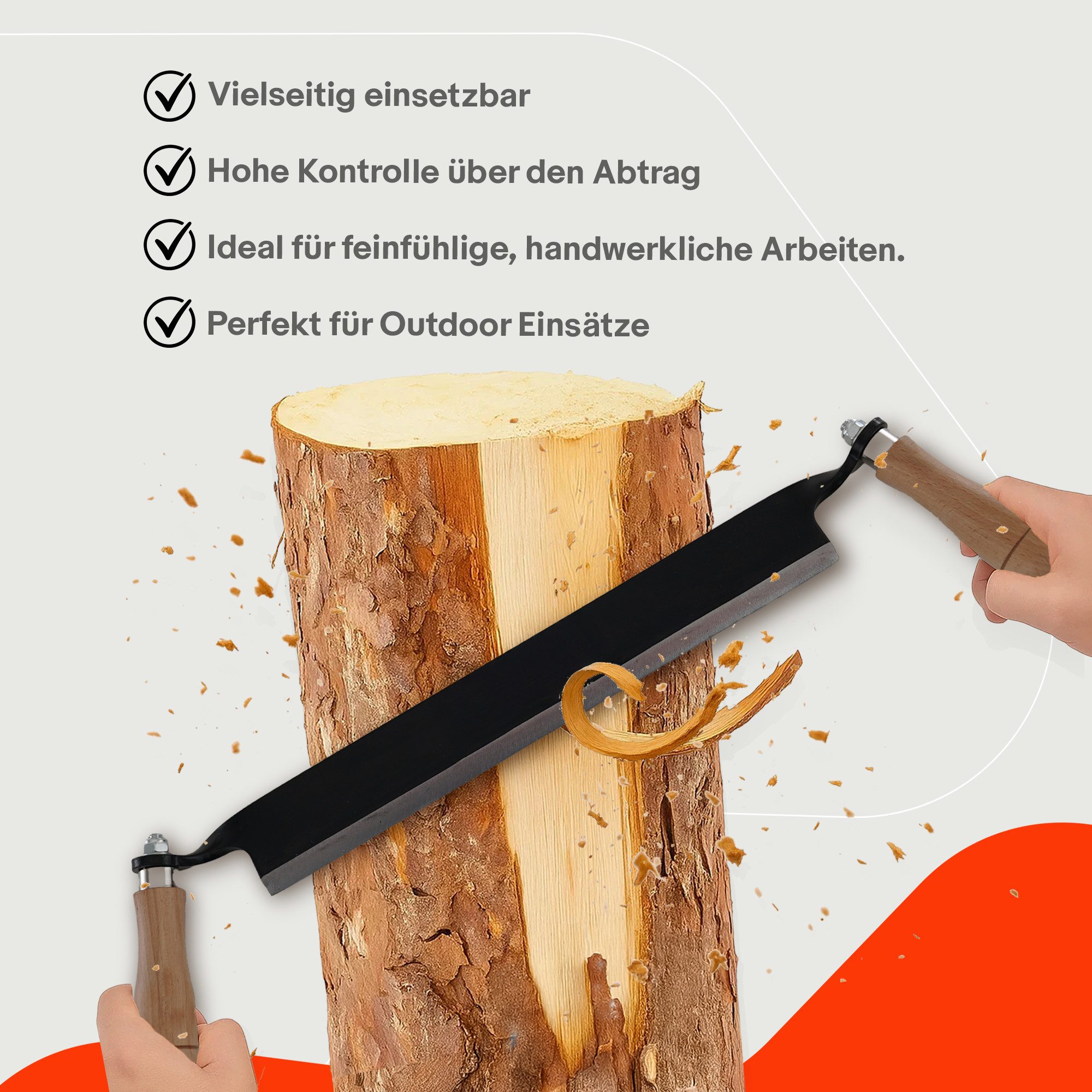 Bituxx Zugmesser Bituxx Zugmesser gerade 13 Zoll, (MS-19576)